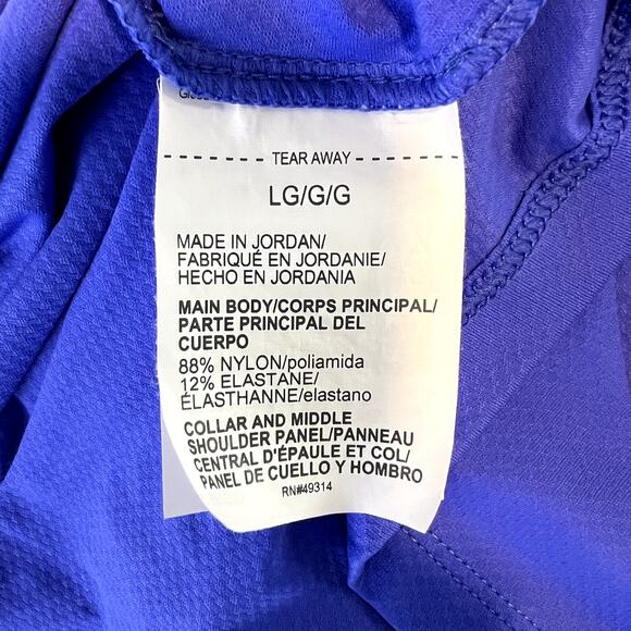 NWOT TopGolf Ladies Under Armour HeatGear Collared Shirt Blue Size Large - Picture 11 of 12